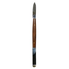 Standard Mini Fahnestock (Flat) Wax Knife 130mm - Short with Wood Handle - 1pc